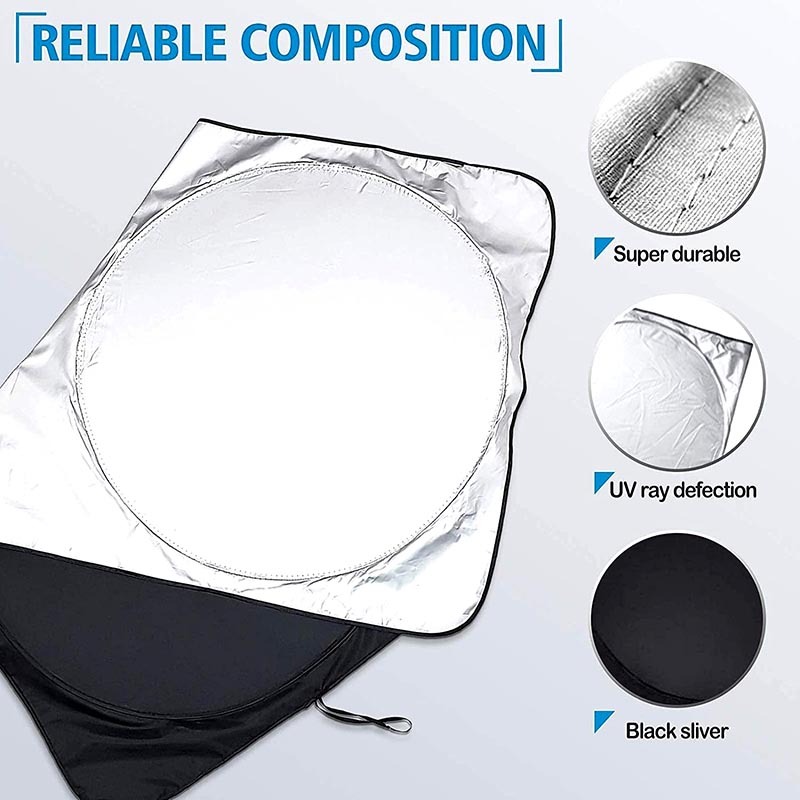 170T Silver Windshiled Car Sunshade Auto Accessories